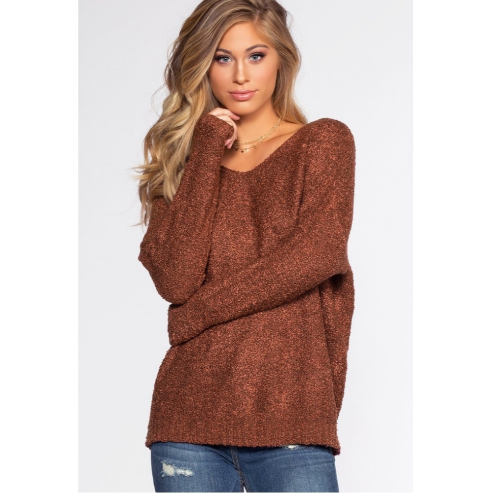 NWT Priceless Knit V Neck Sweater